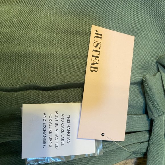 Just Fab Green Button Up Romper Shorts with Pockets!  XXL NWT - Picture 5 of 8